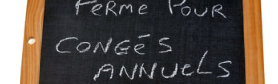 Fermeture pour les fêtes de fin d’année